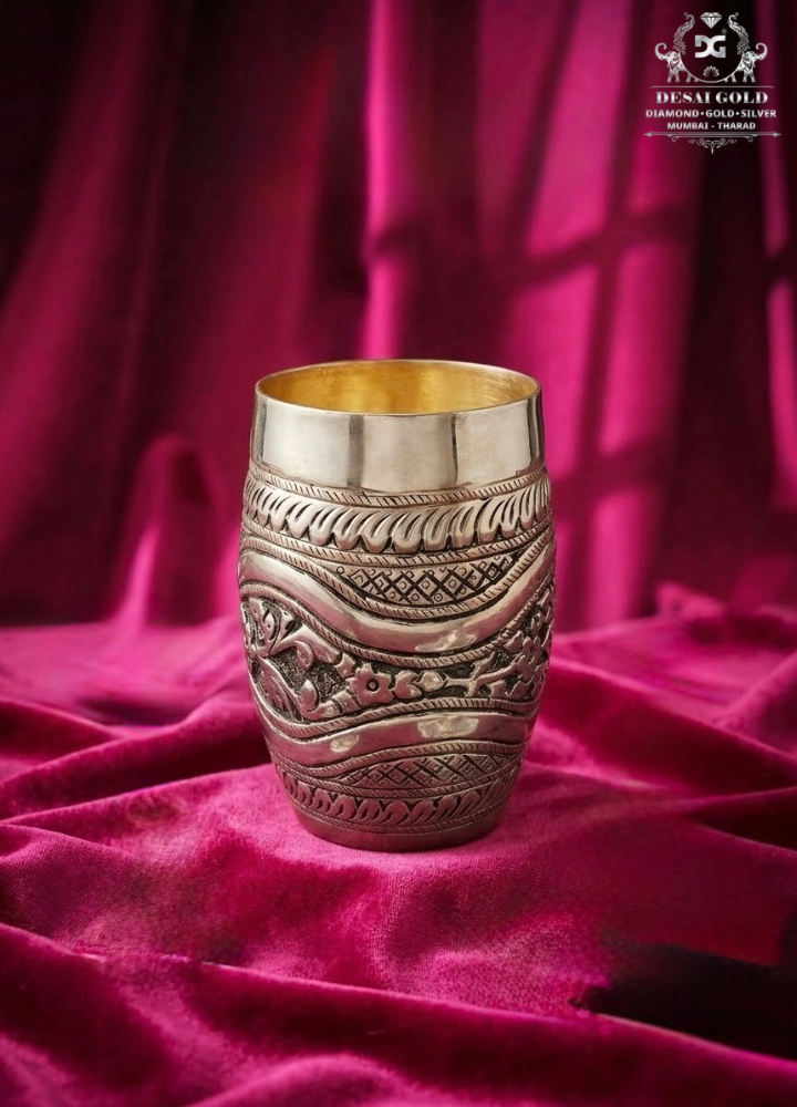 Flower Theme Antique Glass