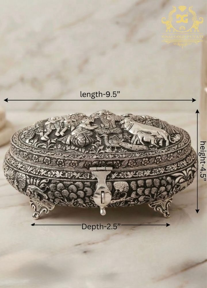 Govardhan Parvat Theme Dry Fruit Box