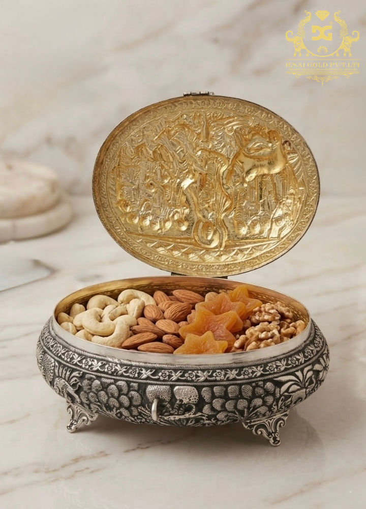 Govardhan Parvat Theme Dry Fruit Box