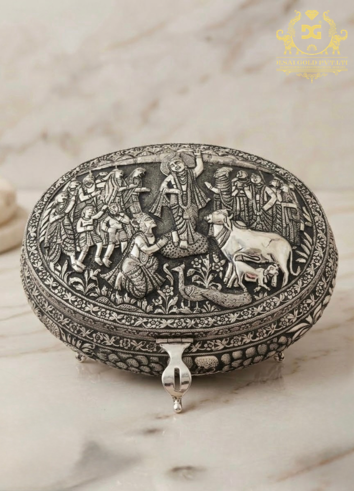 Govardhan Parvat Theme Dry Fruit Box